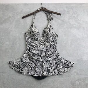 Rose Marie Reid Ladies Women' Swim Dress Paisley Print Size Small